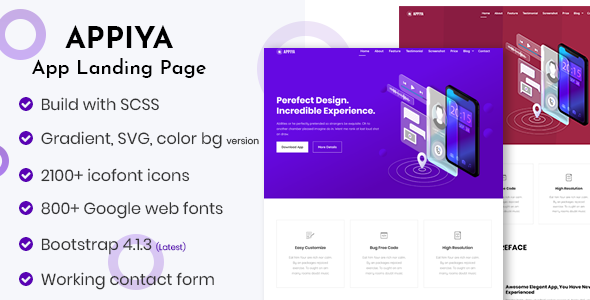 Appiya – App Landing Page