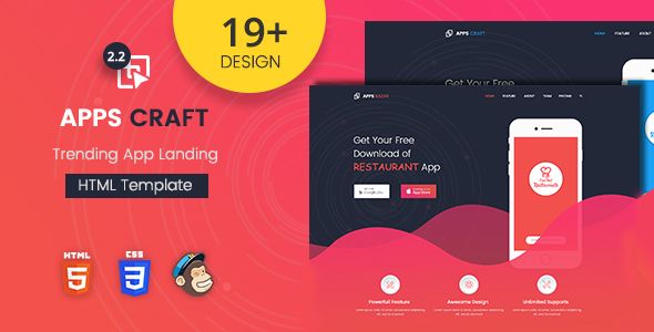 Apps Craft – App Landing Page