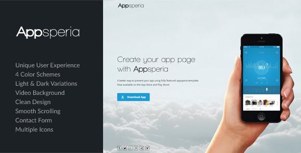 Appsperia – App Landing Page