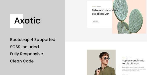 Axotic - Jekyll Blog Website Template image