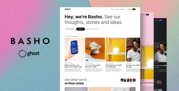 Basho - Multipurpose Ghost Blog Theme image