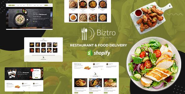 Biztro - Food Store & Delivery Shopify theme Shopify Food, Shopify  Ecommerce