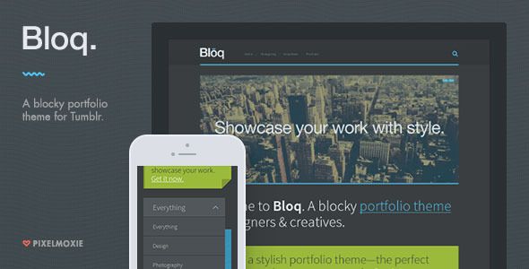 Bloq – A Blocky Portfolio Theme for Tumblr
