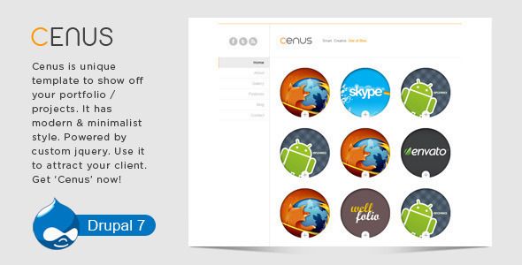 Cenus – Modern Minimalist Drupal Theme