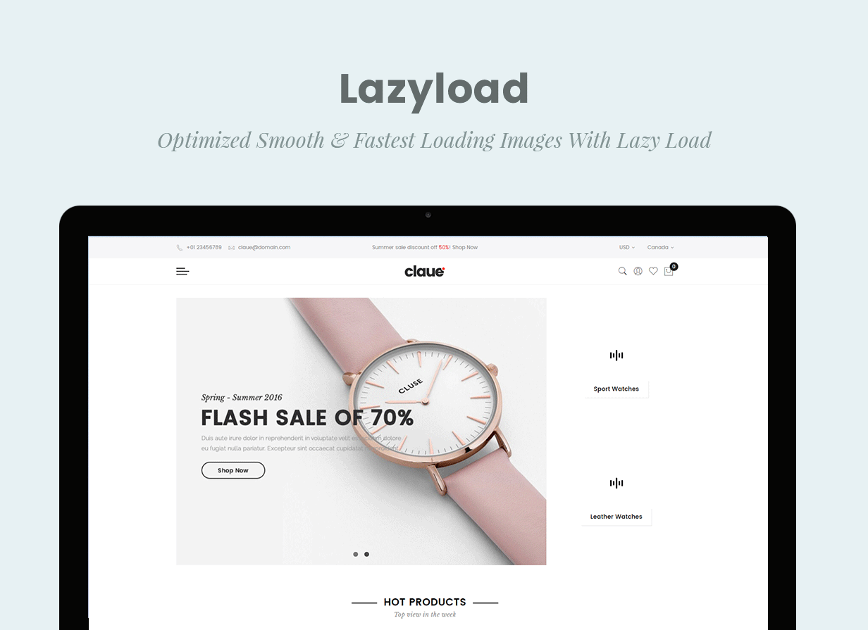Claue - Clean and Minimal Magento Theme - 16