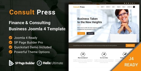 Consult Press - Finance & Consulting Business Joomla 4 Template
