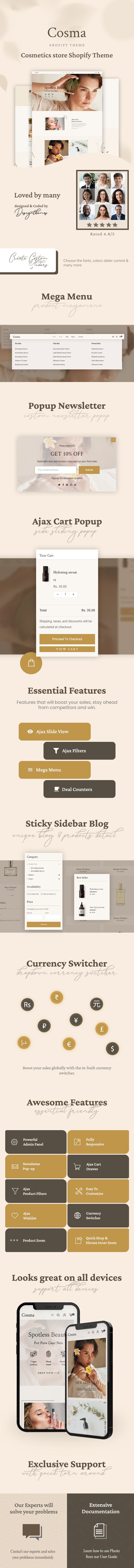 Cosma - Beauty Cosmetics Shopify Theme - 2