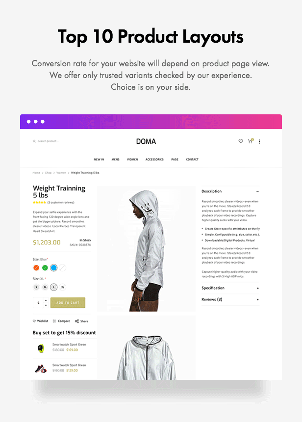 Doma Multipurpose Responsive Magento 2 Theme - 11