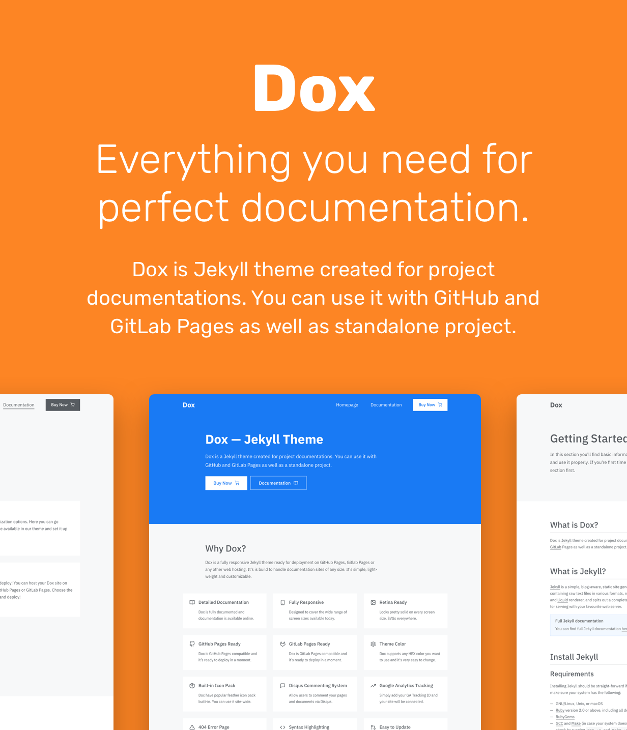 Dox — Jekyll Theme for Project Documentation code.market