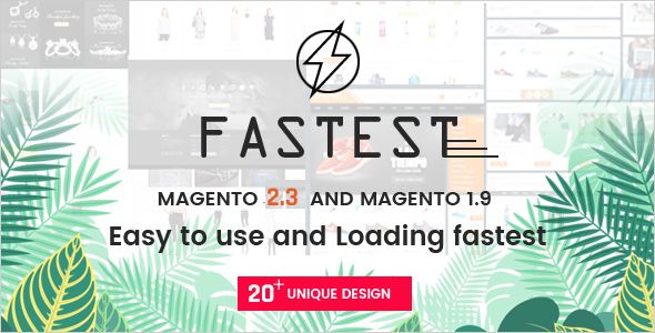 Fastest – Multipurpose Responsive Magento 2 and 1 Fashion Theme