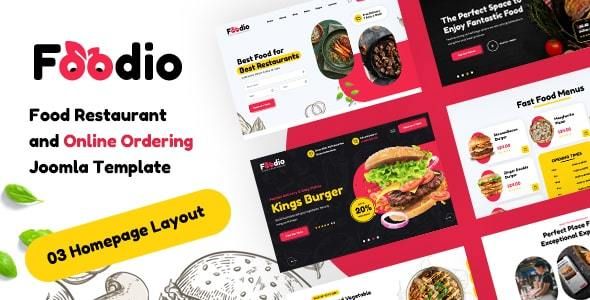 Foodio – Fast Food & Restaurant Joomla 4 Template