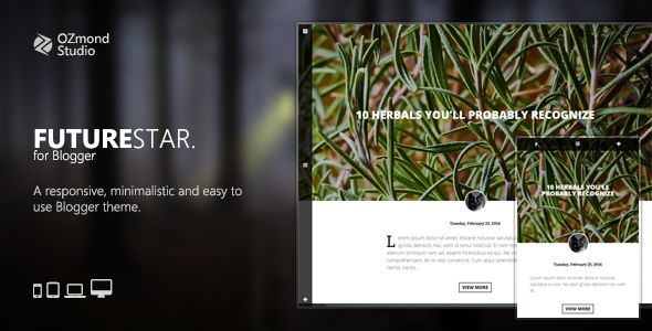 FutureStar: A Minimalistic & Creative Theme for Personal Blogging image