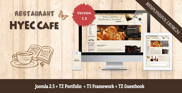 HYEC Cafe – Restaurant Joomla Template