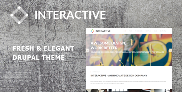 Interactive – Elegant & Creative Drupal 7.6 Theme