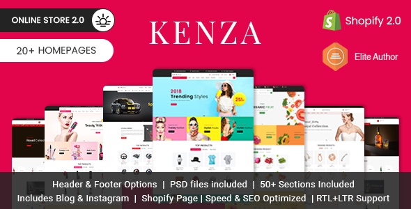 Kenza – Sectioned Multipurpose Shopify Theme