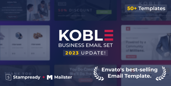 Koble | Mailchimp Business Email Template Sets
