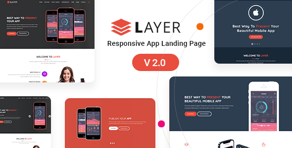 Layer – Responsive App Landing Page