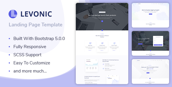 Levonic - Bootstrap 5 Landing Page Template