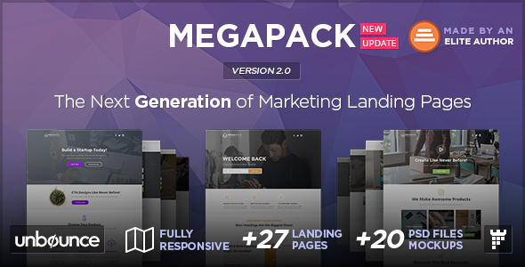MEGAPACK – Multipurpose Unbounce Landing Pages Pack