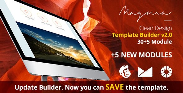 Magma Email Template + EmailBuilder image