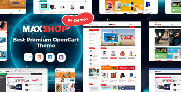 MaxShop – Fastest & Responsive Multipurpose OpenCart 3 & 2.3