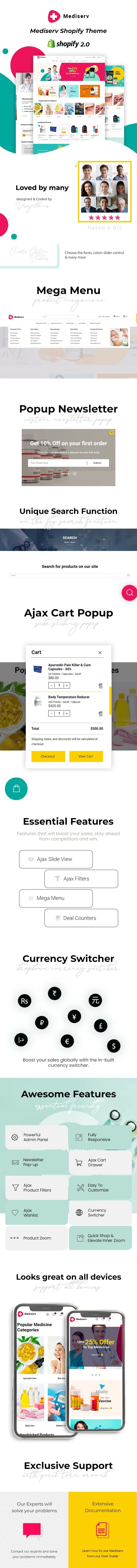 Mediserv - Medical Store Shopify Theme - 1