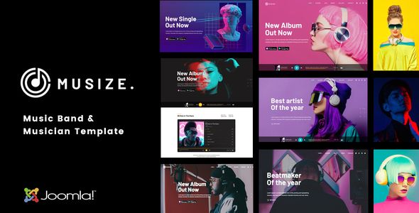 Musize - Music Band & Musician Joomla 4 Template image