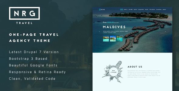 NRGtravel – One-Page Travel & Tour Agency Theme