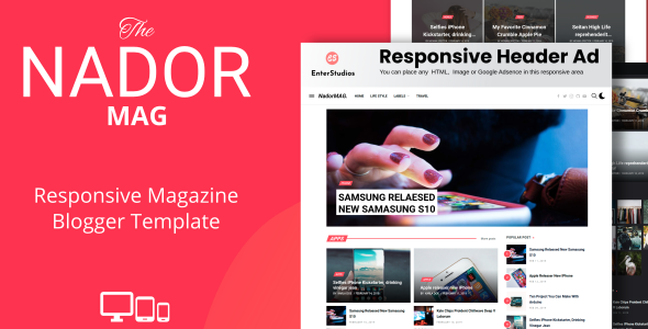 NadorMag – Responsive News & Magazine Blogger Template