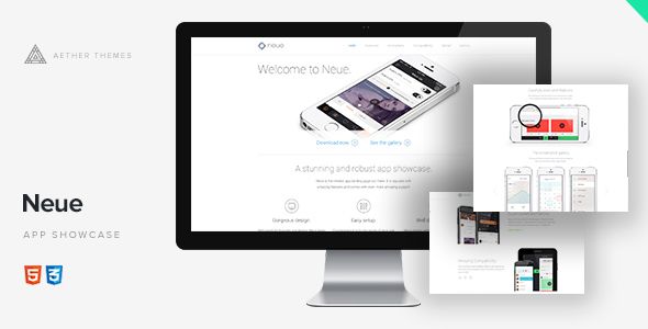 Neue – App Landing Page