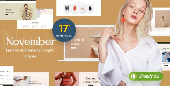 November – Multipurpose Sections Shopify Theme
