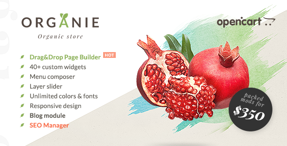 Organie – Organic Store, Farm, Plant & Flower Shop OpenCart
