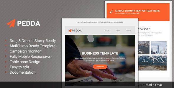 Pedda – Responsive Email with Stampready Builder