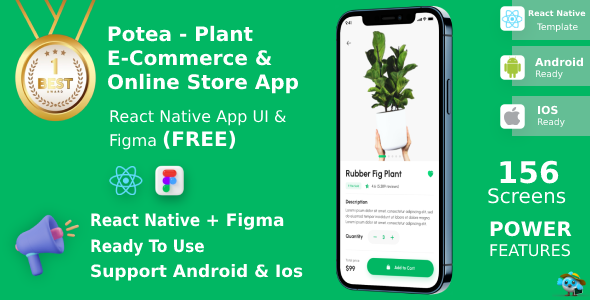 Plant E-Commerce & Online Store App | UI Kit |