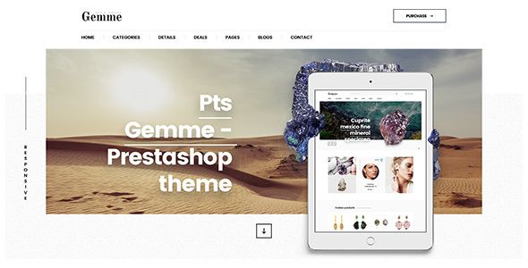 Pts Gemme – Creative Gem & Jewelry Manufacturer Prestashop Theme