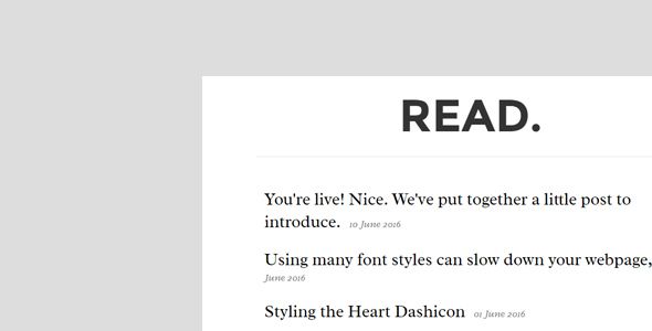 Read Personal Blogging Theme image