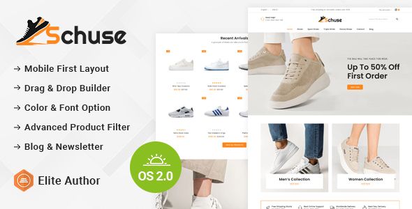 Schuse - Footwear Shoes Store Shopify 2.0 Responsive Theme Shopify Shopify  Ecommerce