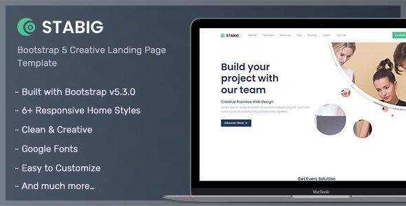 Stabig - Bootstrap 5 Creative Landing Page Template