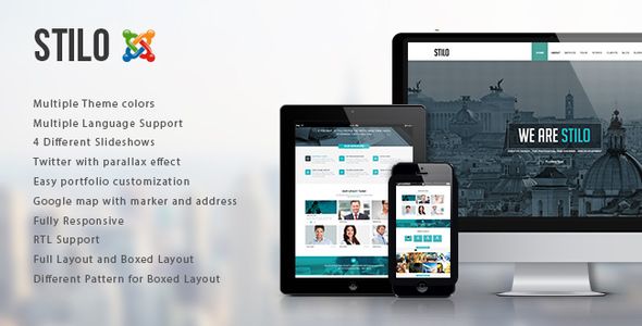 Stilo – One Page Multipurpose Joomla Template