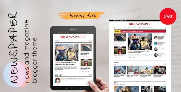 The Newspaper - Responsive Blogger Template - 1