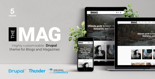 TheMAG – Highly Customizable Blog and Magazine Theme for Drupal