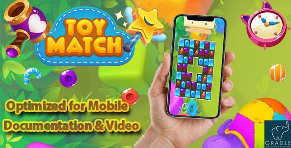 Toy Match (Admob + GDPR + Android Studio)