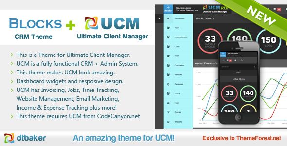 UCM Theme: Blocks CRM