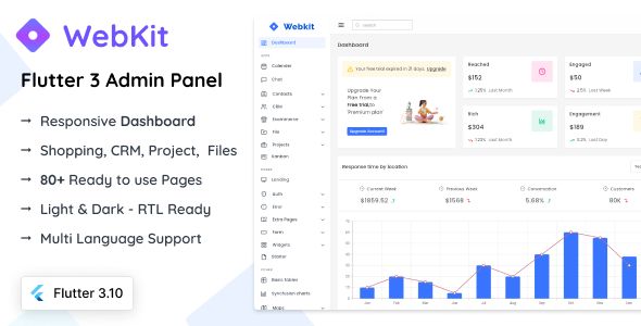 WebKit – Flutter Admin Panel