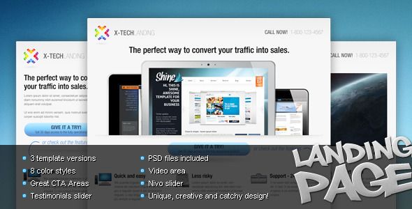 X-Tech Landing Page