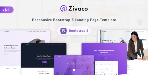Zivaco - Responsive Bootstrap 5 Landing Page Template