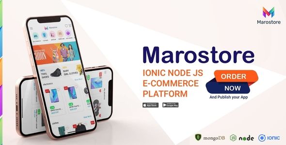 ionic node js e-commerce platform full application – android –