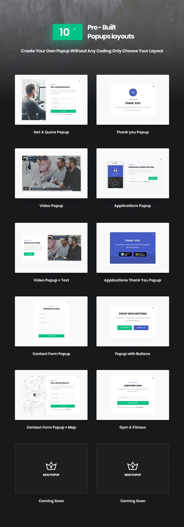 Crown | Multi-Purpose Html5 Landing Template - Code.market