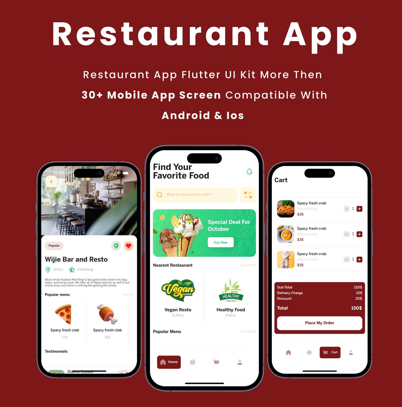 Restaurant App - Flutter Mobile App Template