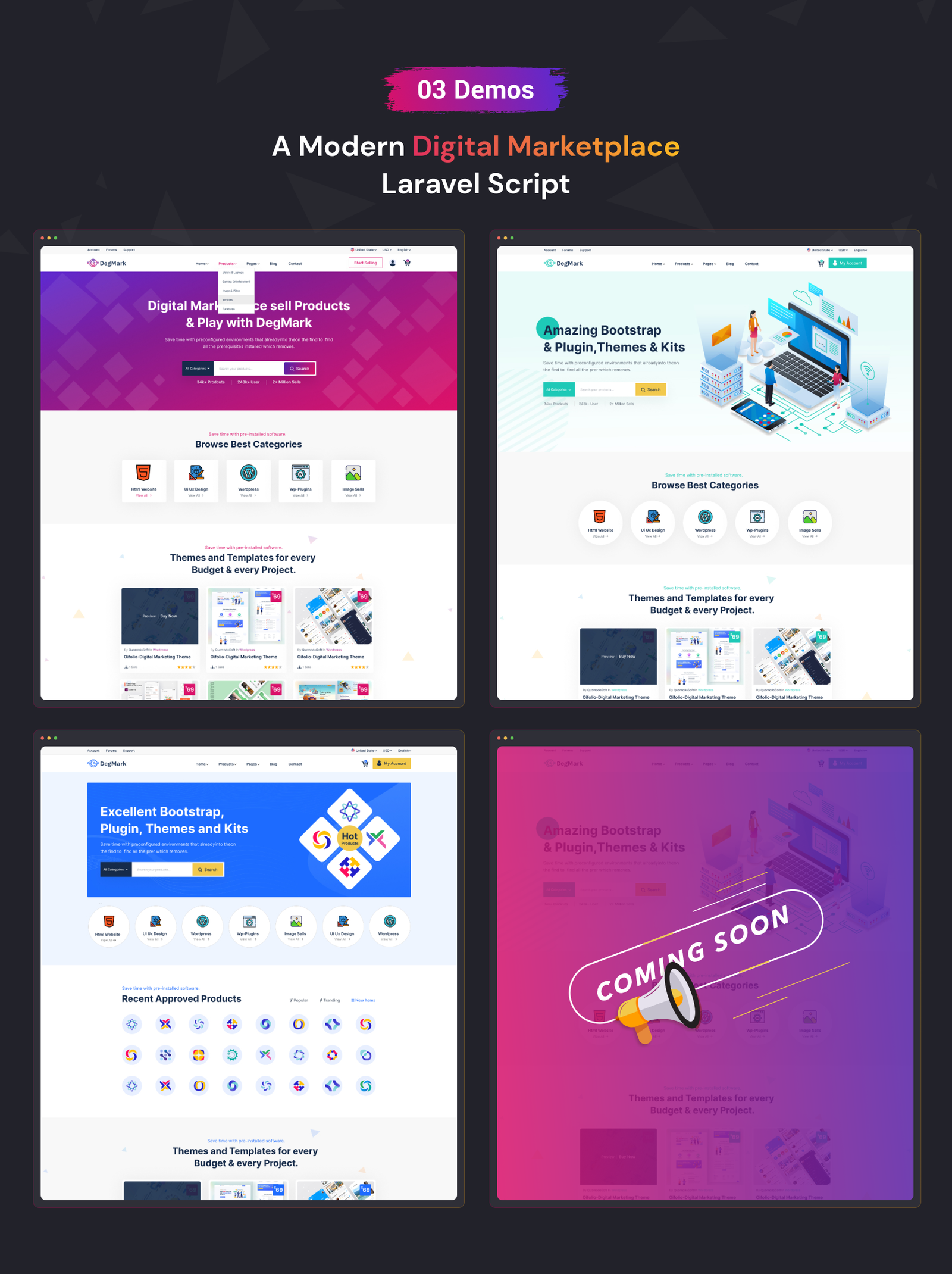 DegMark - Digital Products Buy Sell Marketplace Laravel Script - 3